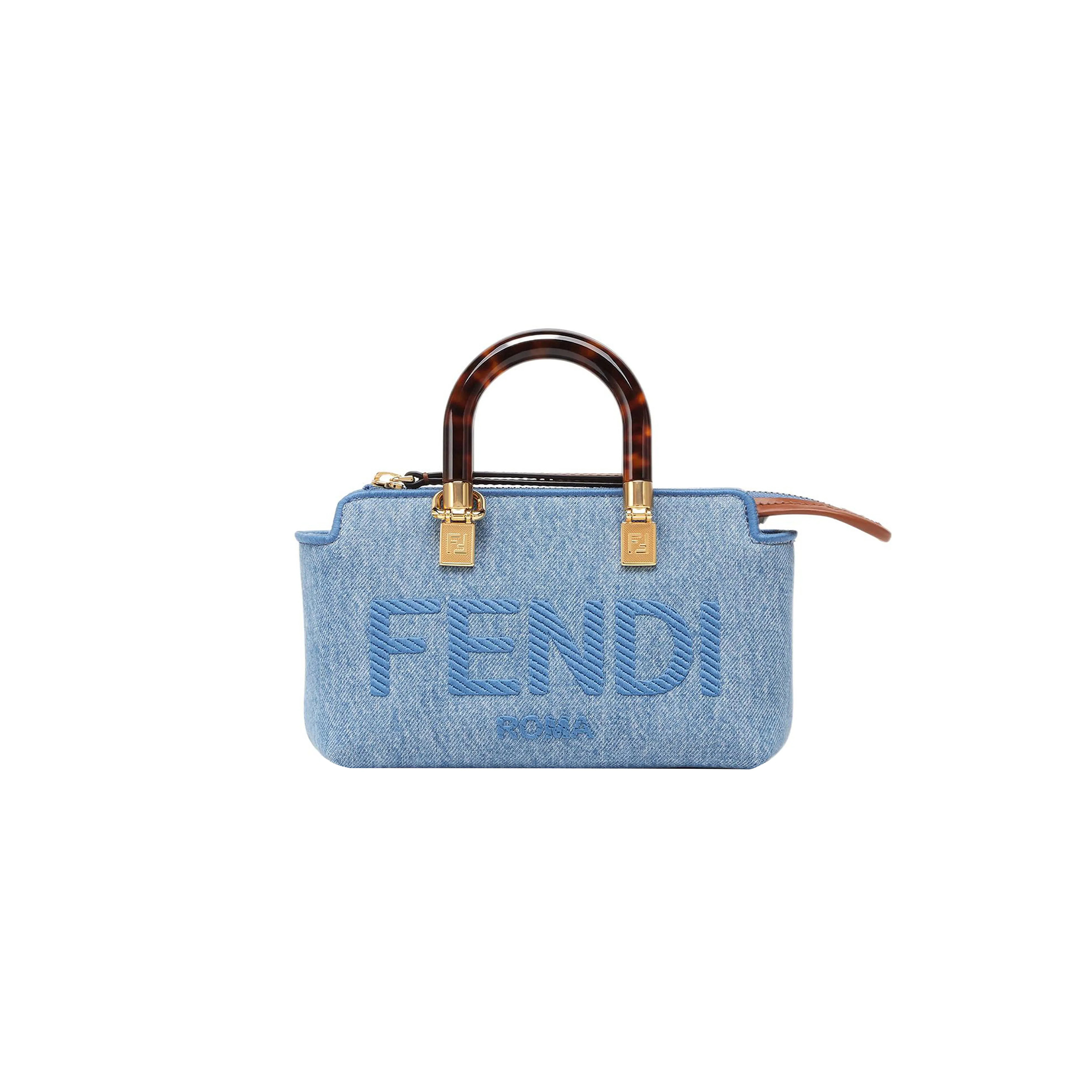f**di by the way small De*1m boston tote crossbody bag 8bs067ajr2f1lb6 (20*12*9m)